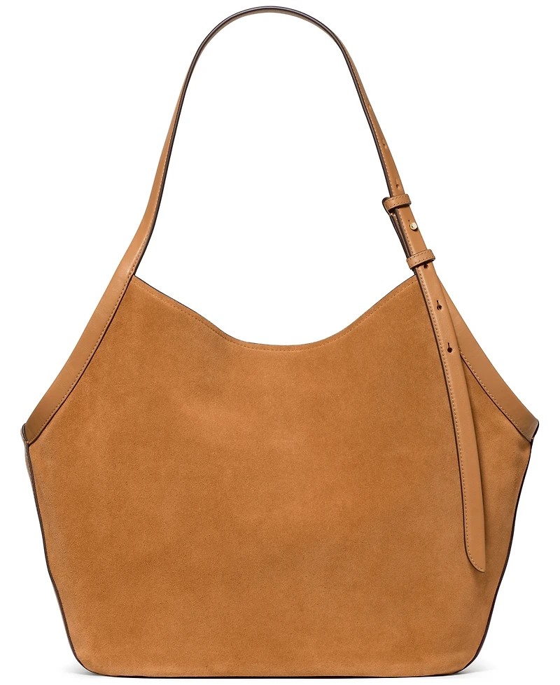 kate spade new york Deco Tulip Large Suede Tote Bag