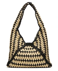 Steve Madden Voodoo Raffia Large Hobo Handbag