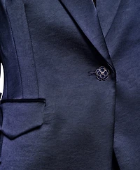 Karl Lagerfeld Paris Women's Collared One-button Jacket