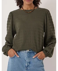 Hush Women's Thalia Seersucker Jersey Top