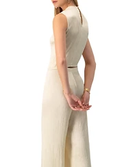 Ivonne Women's Sleeveless Round Neck Top