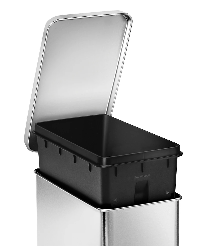 Simplehuman 10 Liter Profile Step Bathroom Trash Can with Soft-Close Lid