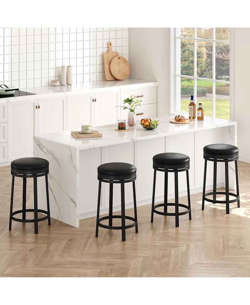 gaomon Swivel Bar Stools Set of 4