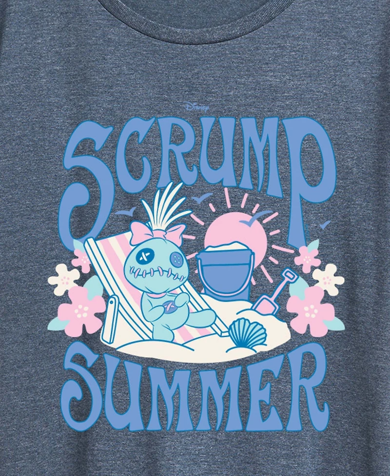 Hybrid Apparel Plus Lilo Stitch Scrump Summer Short-Sleeve Graphic T-Shirt