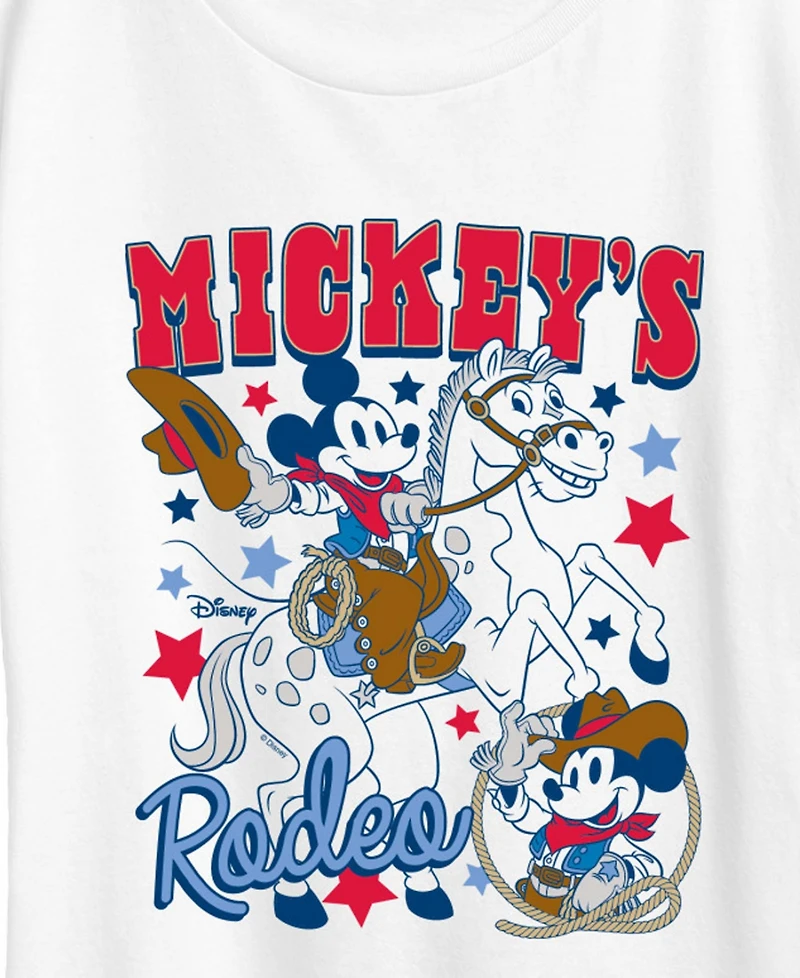 Hybrid Apparel Plus Disney Mickey Western Americana Short-Sleeve Graphic T-Shirt