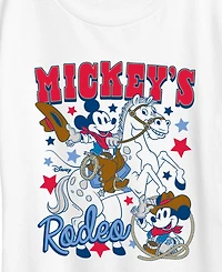 Hybrid Apparel Plus Disney Mickey Western Americana Short-Sleeve Graphic T-Shirt