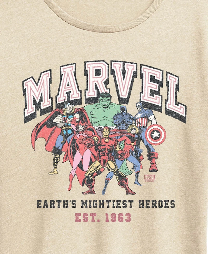 Hybrid Apparel Plus Marvel Earth's Mightiest Heroes Short-Sleeve Graphic T-Shirt