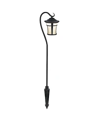 John Timberland Shepherd's Hook 23" High Mission Outdoor Landscape Path Light Porch House Led Bulb Black Metal Glass Shade