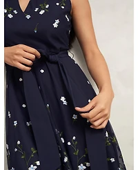 Hobbs London Women's Aria Embroidered Dress