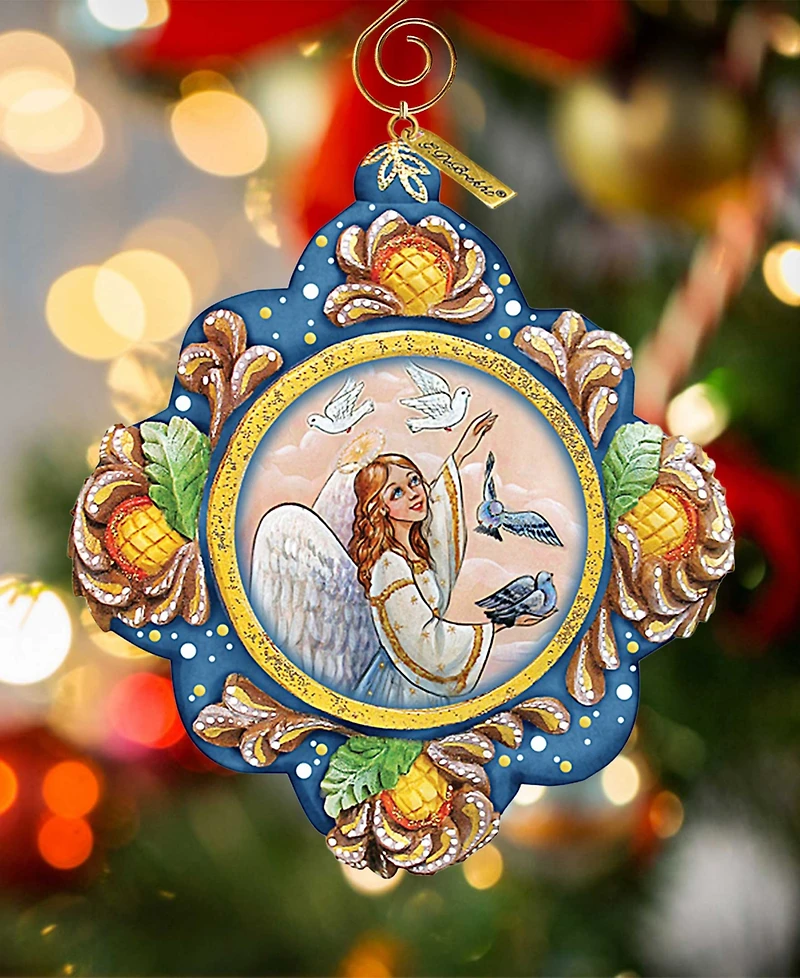 G.DeBrekht Hand Painted Scenic Ornament Beautiful Peace