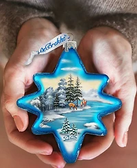 G.DeBrekht Peaceful Kingdom North Star Limited Edition Glass Ornament