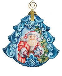G.DeBrekht Hand Painted Gift Giving Pleasure Scenic Ornament