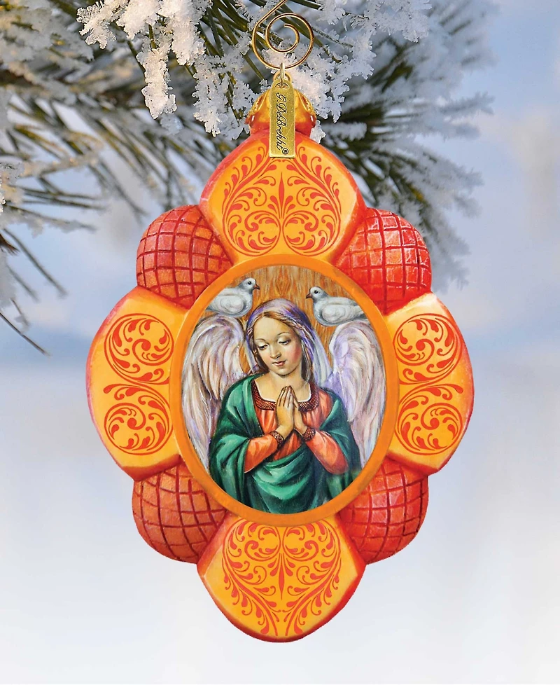 G.DeBrekht Hand Painted Virgin Mary Scenic Ornament