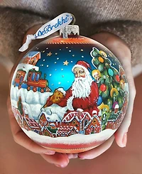 G.DeBrekht Limited Edition Oversized Ginger Bread House Glass Ornament