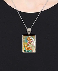 G.DeBrekht Blessing Angels Religious Holiday Jewelry Necklace Monastery Icons