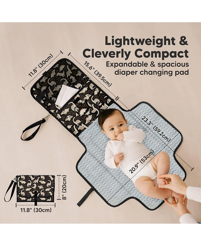 KeaBabies Ezee Diaper Changing Pad, Portable Mat, Waterproof Foldable Pad