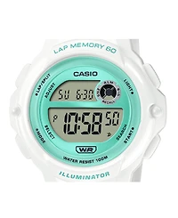 Casio Women's Digital White Resin Watch, 40.5mm