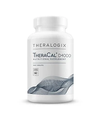 Theralogix TheraCal D4000 Bone Health Supplement with Calcium, Vitamins D3 & K2, Magnesium