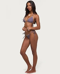 Edikted Women's Helen Stone String Bikini Bottom