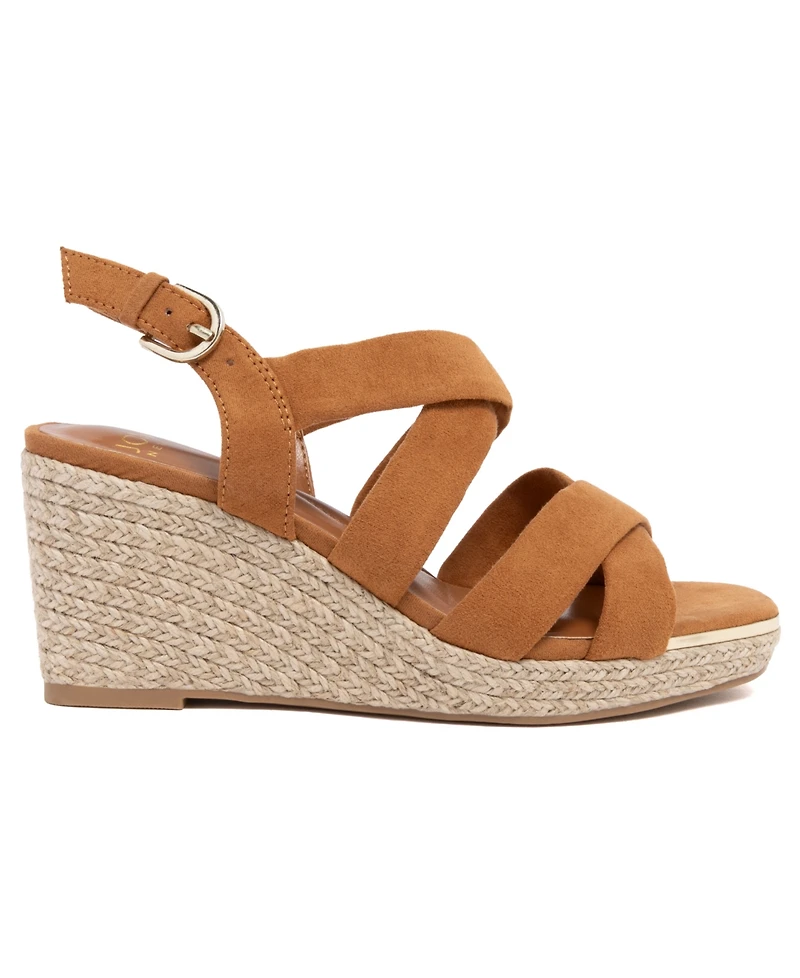 Jones New York Women's Harila Strappy Espadrille Wedge Sandals