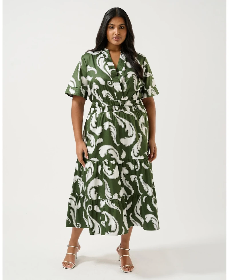 Estelle Sandswept Elasticated Midi Dress