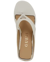 Guess Women's Marchon Thong Slip-On Wedge Sandals