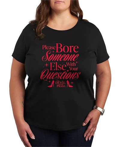 Hybrid Apparel Plus The Devil Wears Prada Please Bore Someone Short-Sleeve T-Shirt