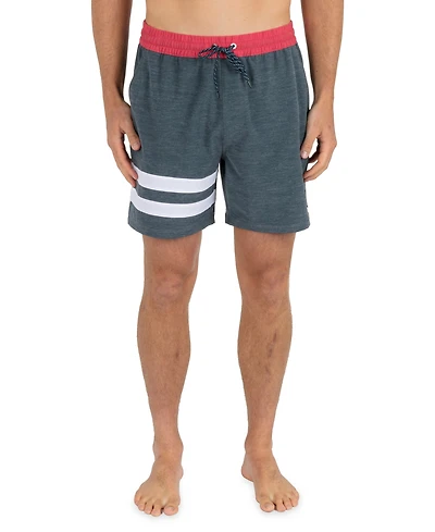 Hurley Men's Block Party Volley Stripe Swim Shorts