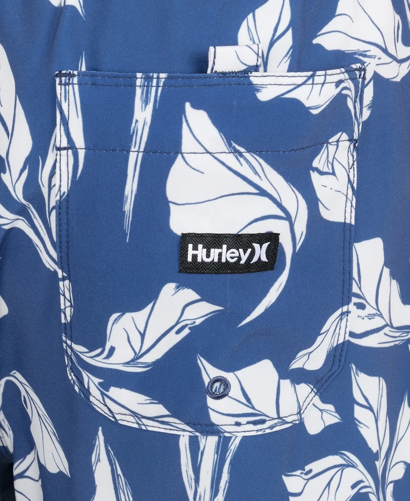 Hurley Men's Regular-Fit Floral Print Swim Shorts