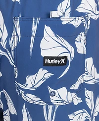 Hurley Men's Regular-Fit Floral Print Swim Shorts
