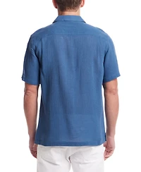 Weatherproof Vintage Men's Airtex Regular-Fit Textured Button-Down Camp Shirt
