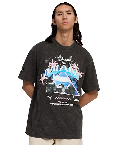 Puma Men's F1 Miami Washed Graphic T-Shirt