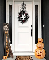 National Tree Company 19" Halloween "Trick or Treat" Wreath Hanger