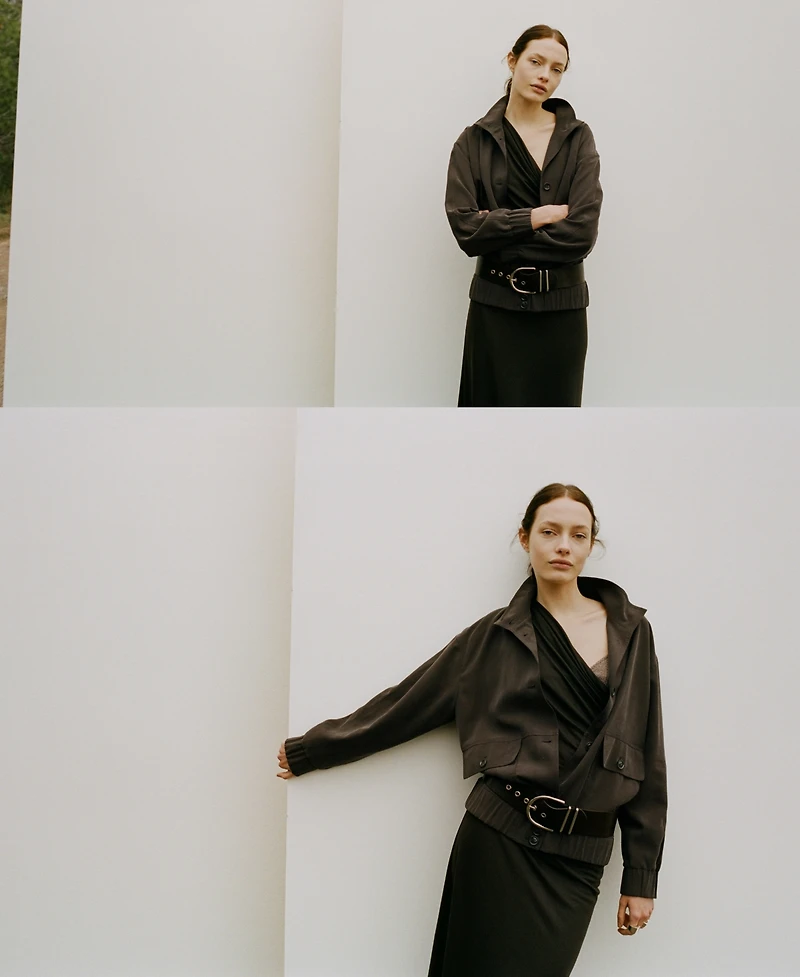 Mango Women's Pockets Oversized Jacket