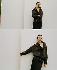 Mango Women's Pockets Oversized Jacket