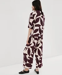 Mango Women's Printed Straight Pants