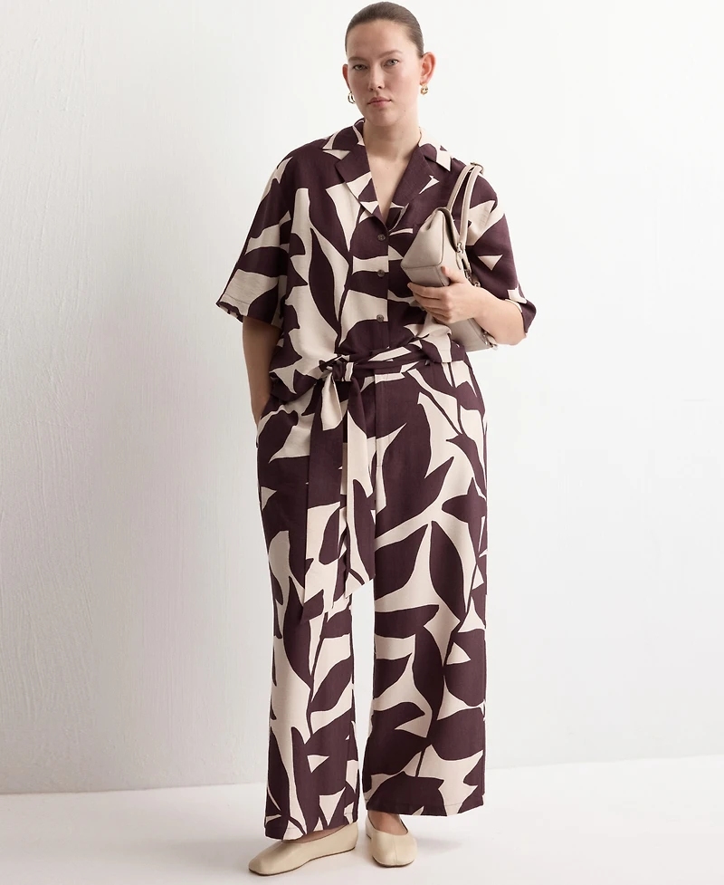 Mango Women's Printed Short-Sleeved Shirt