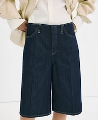 Mango Women's Mid-Rise Denim Bermuda Jorts