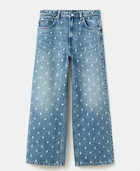 Mango Women's Polka-Dot Straight Jeans