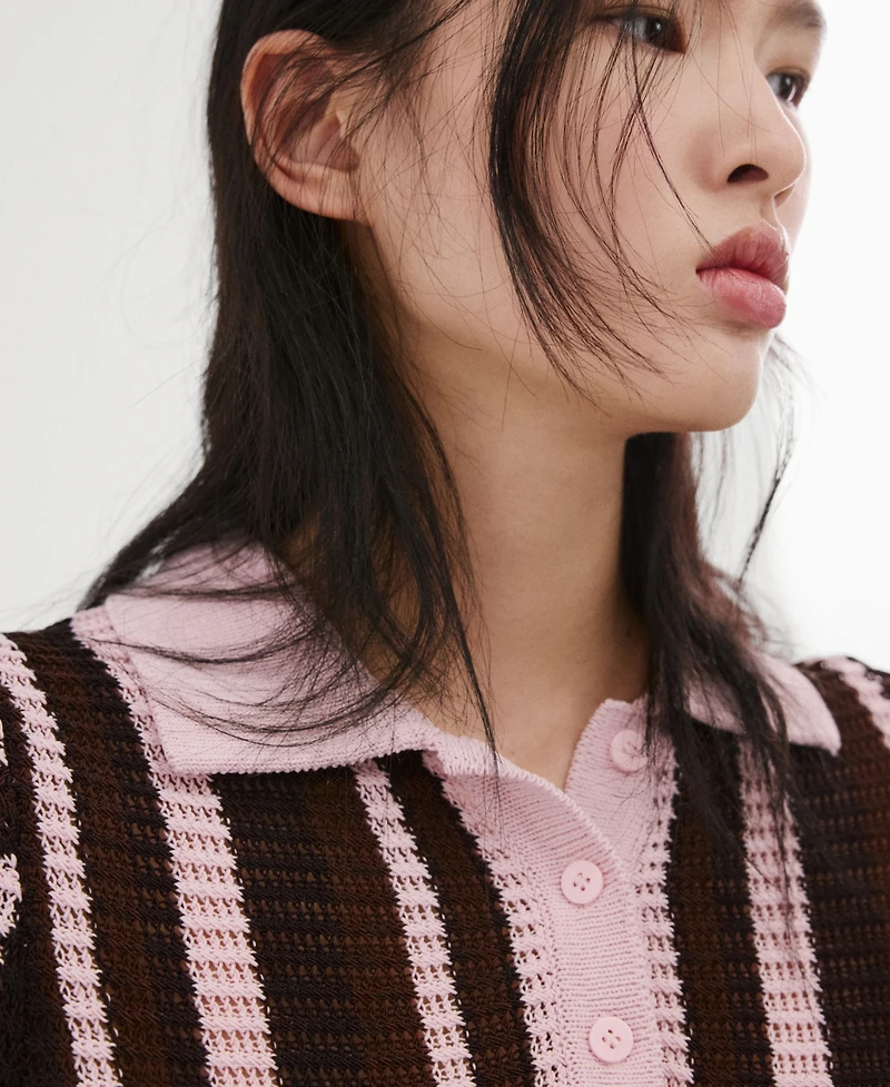 Mango Women's Knitted Polo-Neck Sweater