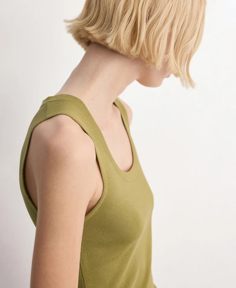 Mango Women's Round-Neck Knitted Top