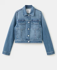 Mango Women's Pockets Denim Jacket