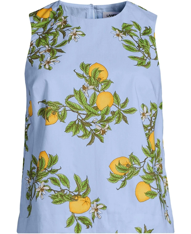 Lands' End Women's Poplin Sleeveless Shell