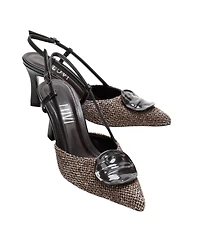 Prologue Shoes Women Levia Woven Pointed Toe Slingback Pump