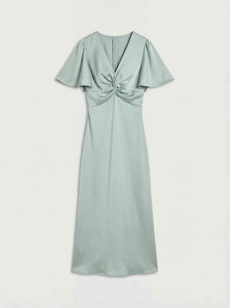 Oasis Women's Angel Sleeve Midi Bridesmaid Dress
