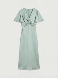 Oasis Women's Angel Sleeve Midi Bridesmaid Dress