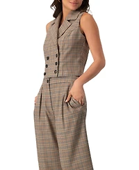 Ivonne Women's Short Double-Breasted Vest