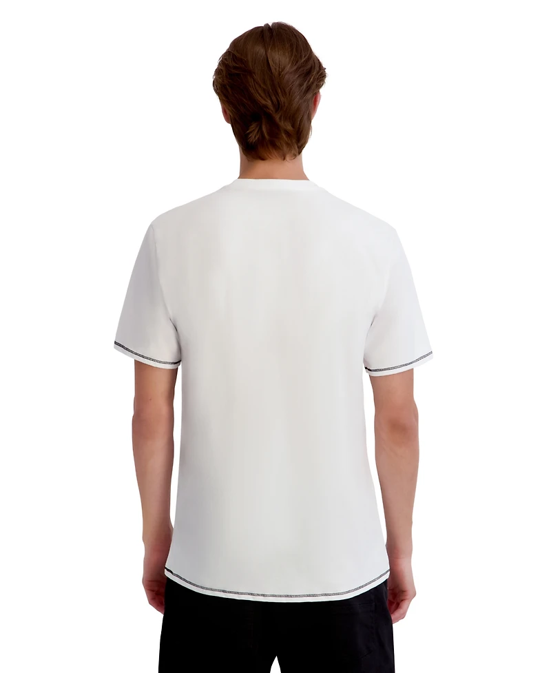 Karl Lagerfeld Paris Men's Small Raise Camo Logo T-Shirts
