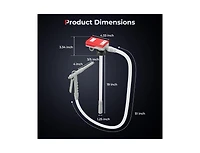 Sugift Portable Fuel Transfer Pump with Flow Control Nozzle