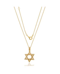 Suzy Levian New York Sterling Silver Cubic Zirconia Star of David Pendant